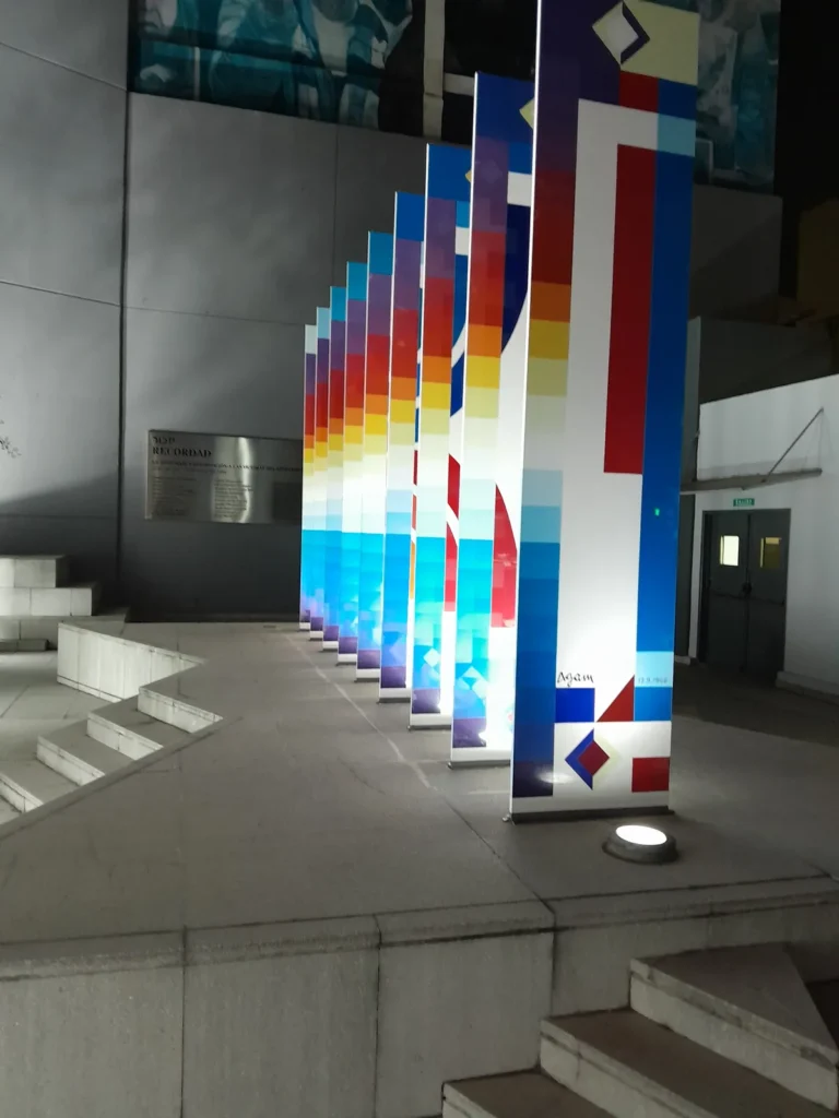 Agam artwork honoring the victims of the AMIA attack, Buenos Aires, Argentina